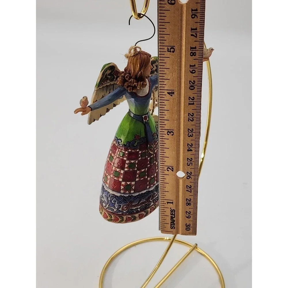2007 Jim Shore Peace & Goodwill to ALL Heartwood Creek Angel‎ w/ Doves Ornament